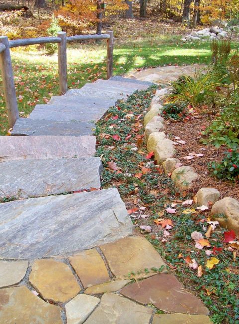 Stone Staircase Rowe's Contracting LLC Wilmington NY